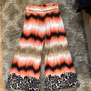 White Mark Animal Print pants - XL